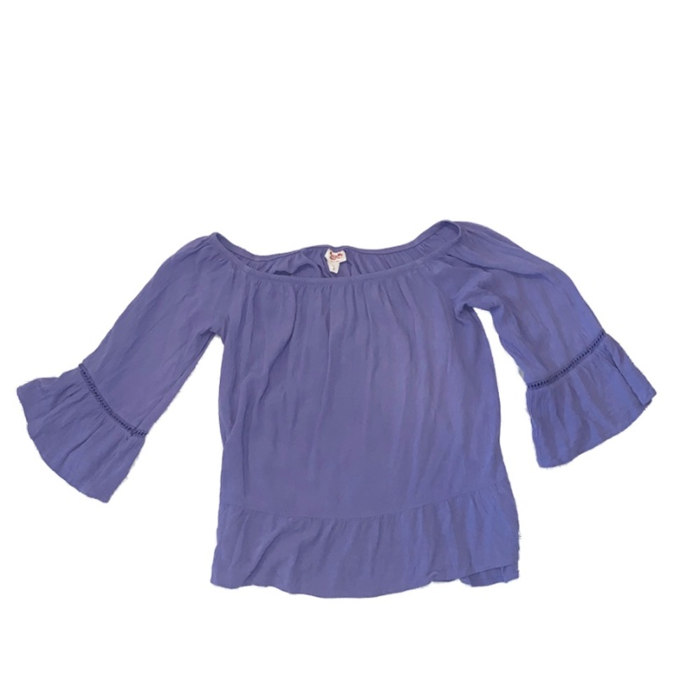Purple Off the Shoulder Top